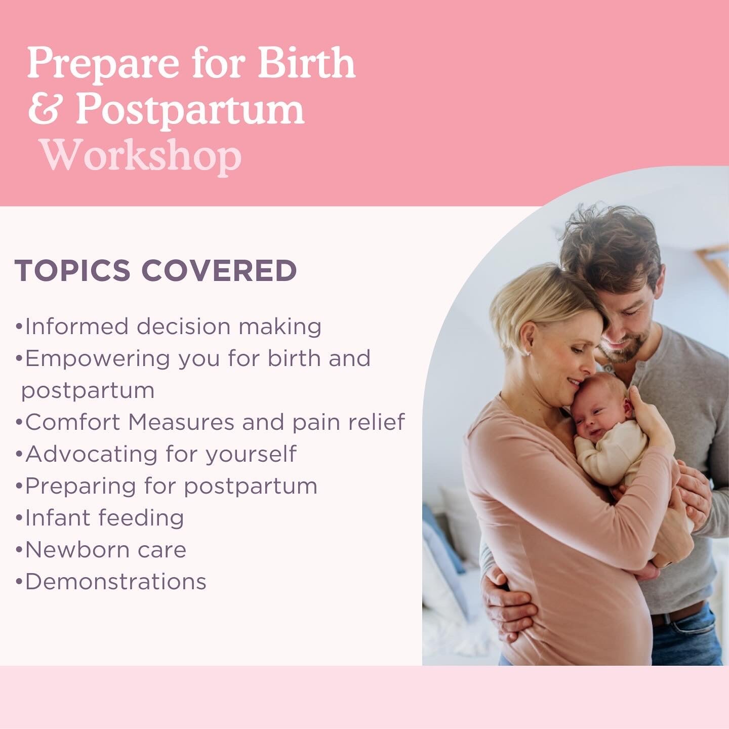 Prepare for Birth & Postpartum | Antenatal Workshop September 2024